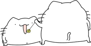 😈 2a39968a 고양이, 동물, 귀여운, 스티커 telegram sticker