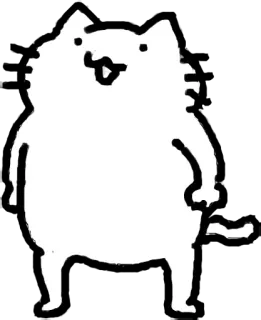 🙂 daeb2ed4 고양이, 만화, 동물, 스티커, 일러스트 telegram sticker