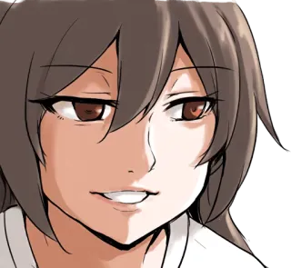 😈 f74869c0 Аниме, Манга, Мультфильм, Портрет, Женщина, Девушка whatsapp sticker