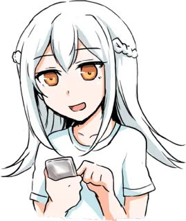 📱 fa1ee44b аниме девушка, мультфильм, девушка, аниме, персонаж, искусство, иллюстрация whatsapp sticker