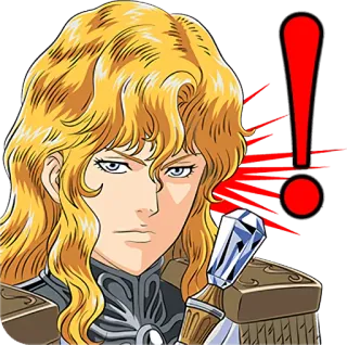 😒 63393c0e Anime, Karakter, Peringatan, Tanda seru whatsapp sticker