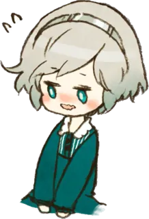 😳 90ede0ab Chibi, Anime, Manga, Schattig, Meisje, Personage, Kawaii telegram sticker