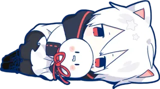 😶 2b4b54a5 Anime, Schattig, Kawaii, Personage, Illustratie telegram sticker