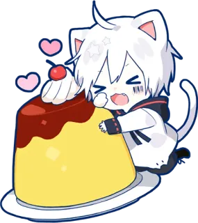 Mafumafu Sticker (cat) :: @line_stickers telegram stickers