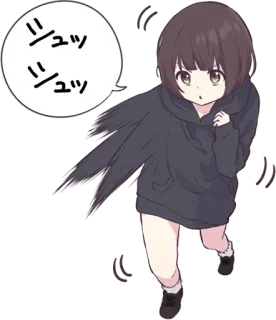 🤛 c9e449dc シュッ
シュッ Anime, Gadis, Berlari, Lucu, Hoodie, Jepang telegram sticker