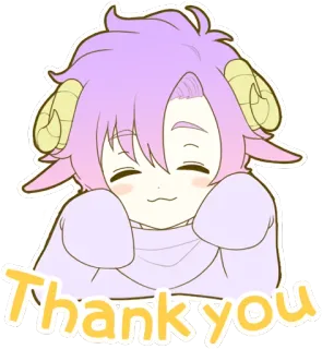 ☺️ ef7bbbff Thankyou Desenho animado, Obrigado, Fofo, Kawaii, Ovelha, Carneiro whatsapp sticker