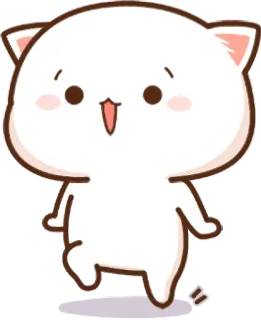 🏃‍♀️ 66b6eb0e кот, милый, идущий, счастливый, животное whatsapp sticker