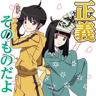 Monogatari Series :: @line_stickers whatsapp stickers