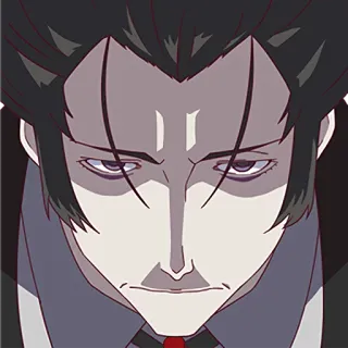 😐 4db7677e anime, manga, face, expression, character whatsapp sticker