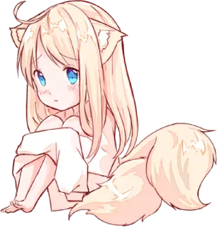 😥 3b791b3d อนิเมะ, มังงะ, สาวหูแมว, น่ารัก, คาวาอิ, เคโมะมิมิ telegram sticker