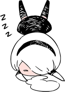 😴 f8b1b4dd ZZZ sleepy, anime, cartoon, cute, kawaii, sleeping telegram sticker