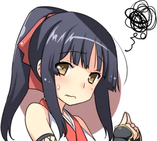 😕 a70b4c15 Anime, Mädchen, Finger, Stinkefinger, Beleidigung, Geste, Sticker whatsapp sticker