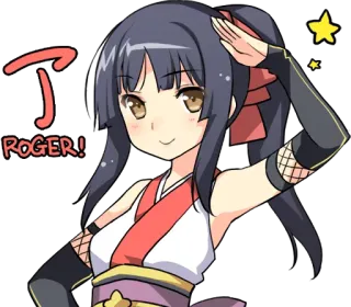 👌 e01e4f4b Roger! Anime, Mädchen, Roger, Ninja whatsapp sticker