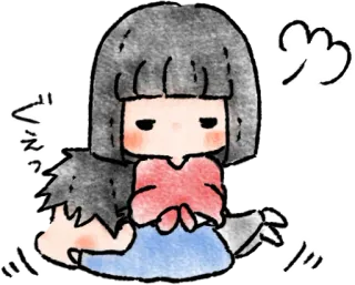 😵 f9d06161 べえっ Anime, Dessin animé, Fille, Impertinent, Bof, Autocollant telegram sticker