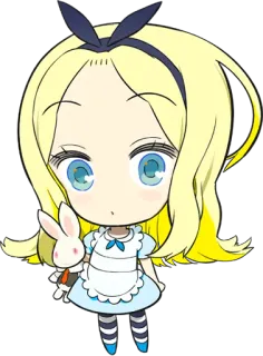 Official Sticker of okama's Alice Series :: @line_stickers telegram stickers
