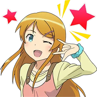 😀 1d34a7db Anime, Mädchen, Sterne, Süß, Cartoon, Figur telegram sticker