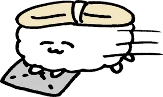 🤗 40365e82 Sushi, Jedzenie, Słodkie, Kreskówka, Kawaii telegram sticker