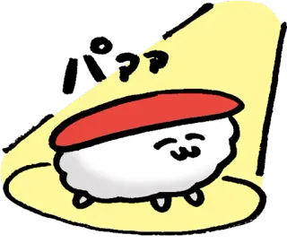 ☺️ 64f4885c Sushi, Kreskówka, Jedzenie, Słodkie, Kawaii, Japonia, Japoński telegram sticker