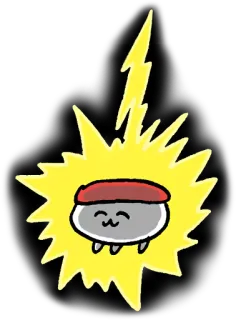 😩 a62f04ec słodkie, kawaii, bazgroły, kreskówka, błyskawica, naklejka telegram sticker