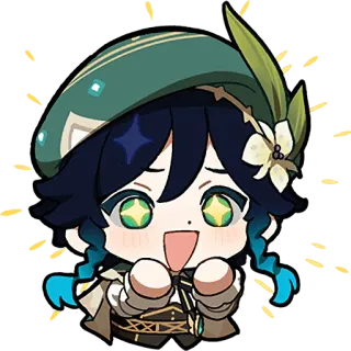 🤩 225b910f Venti Genshin Impact Venti, Genshin Impact, Anime, Videospiel, Chibi, Niedlich telegram sticker