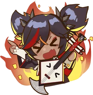 😆 7bc82c13 Xinyan Genshin Impact Xinyan, Genshin Impact, Videospiel, Charakter, Anime, Rock 'n' Roll, Musik telegram sticker