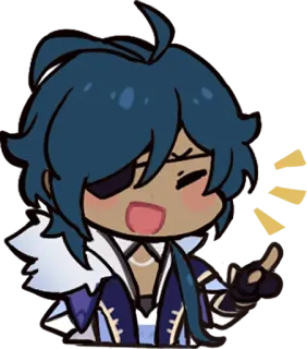 😄 bc490001 Kaeya Genshin Impact kaeya, genshin impact, anime, spielfigur, aufkleber telegram sticker