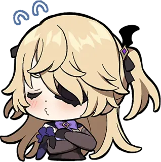 😤 d211c0aa Fischl Genshin Impact Anime, Chibi, Videospiel, Cartoon, Süß telegram sticker
