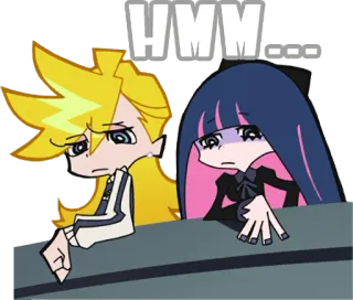 🤔 3f78fcb3 Hmm... Anime, Pensando, Pensativo, Ilustración, Dibujo animado telegram sticker