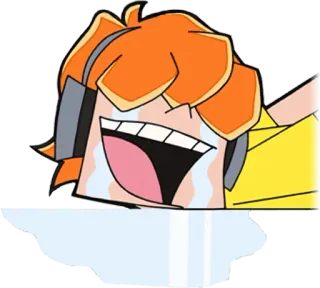 😭 6f3813a4 llorando, riendo, anime, dibujos animados, lágrimas telegram sticker