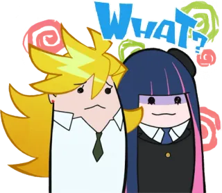 ❓ f02fb1d5 What? Anime, Pregunta, Sorprendido, Confundido, Dibujos animados telegram sticker