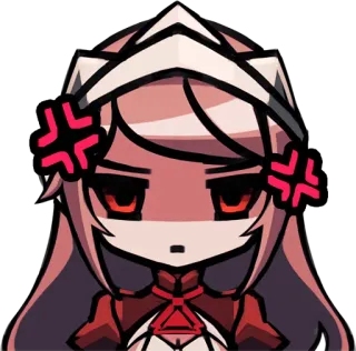💢 4cdb1913 anime, manga, angry, cartoon, chibi, cute telegram sticker