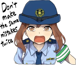 Police Girlfriend ENG :: @line_stickers telegram stickers