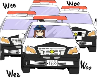 Police Girlfriend ENG :: @line_stickers telegram stickers