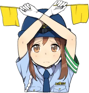Police Girlfriend ENG :: @line_stickers telegram stickers