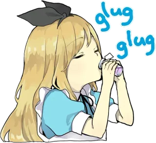 Pom's Alice ENG :: @line_stickers telegram stickers