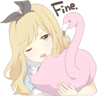 Pom's Alice Kansai dialect ENG :: @line_stickers telegram stickers
