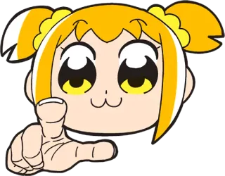 👈 5e6a521d Popuko Pop Team Epic Anime, Manga, Popuko, Pointer telegram sticker