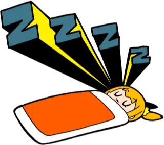 😴 f131e40a ZZZ dormir, sommeil, zzz, dessin animé, fatigué, repos, rêve telegram sticker