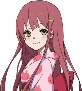 🙂 25cdce89 Anime, Gadis, Karakter, Lucu, Ilustrasi, Gaya Jepang whatsapp sticker