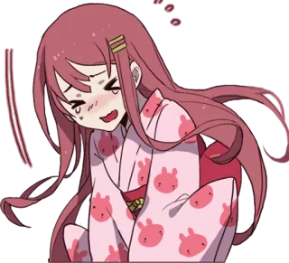 😣 b9cd4927 Anime, Kartun, Lucu, Gadis, Kocak, Sedih, Menangis, Merah muda whatsapp sticker