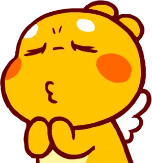 😚 d52fddbd carino, kawaii, bacio, angelo, cartone animato telegram sticker