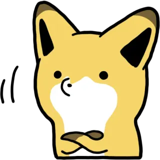 🤔 e0b0fafe 狐狸, 卡通, 动物, 可爱, 贴纸, 插画 telegram sticker