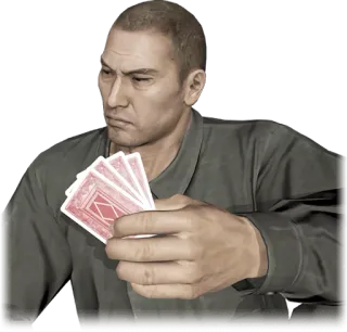 🃏 7052fed6 man, poker, cards, gambling telegram sticker