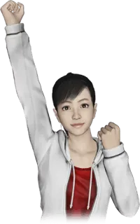 ✊ 7def4434 woman, cheering, celebrating, fist pump telegram sticker