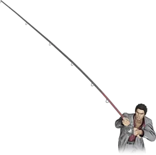 🎣 87eacbe6 Kazuma Kiryu Yakuza yakuza, kazuma kiryu, fishing, video game, character, sega telegram sticker