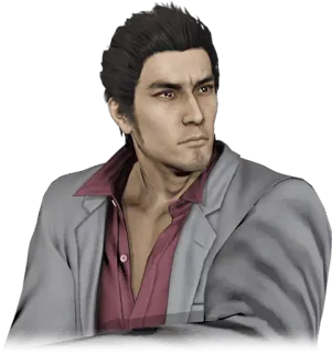 😕 a40aafd7 Kazuma Kiryu Yakuza yakuza, video game character, kazuma kiryu, dragon of dojima telegram sticker
