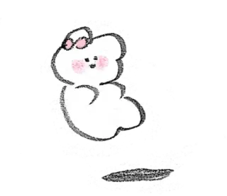 💭 6379b655 可爱, 卡通, 熊, 贴纸, 卡哇伊, 动物 telegram sticker