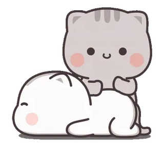⭐️ 5b45dd53 猫, 子猫, 可愛い, 動物, ペット, 漫画 whatsapp sticker