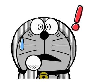 ◼️ e5e79806 Doraemon doraemon, scioccato, anime, cartoni animati, giapponese, gatto whatsapp sticker