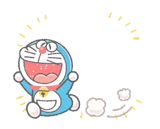 💬 59720978 Doraemon gatto, robot, cartone animato, anime, Doraemon whatsapp sticker